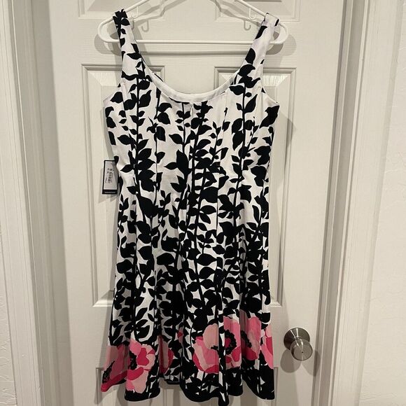 Nine West Fit and Flare Dress 6 Candy Tutu Floral Summer Party NWT - Picture 5 of 8